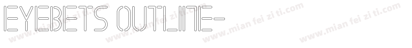 Eyebets Outline字体转换